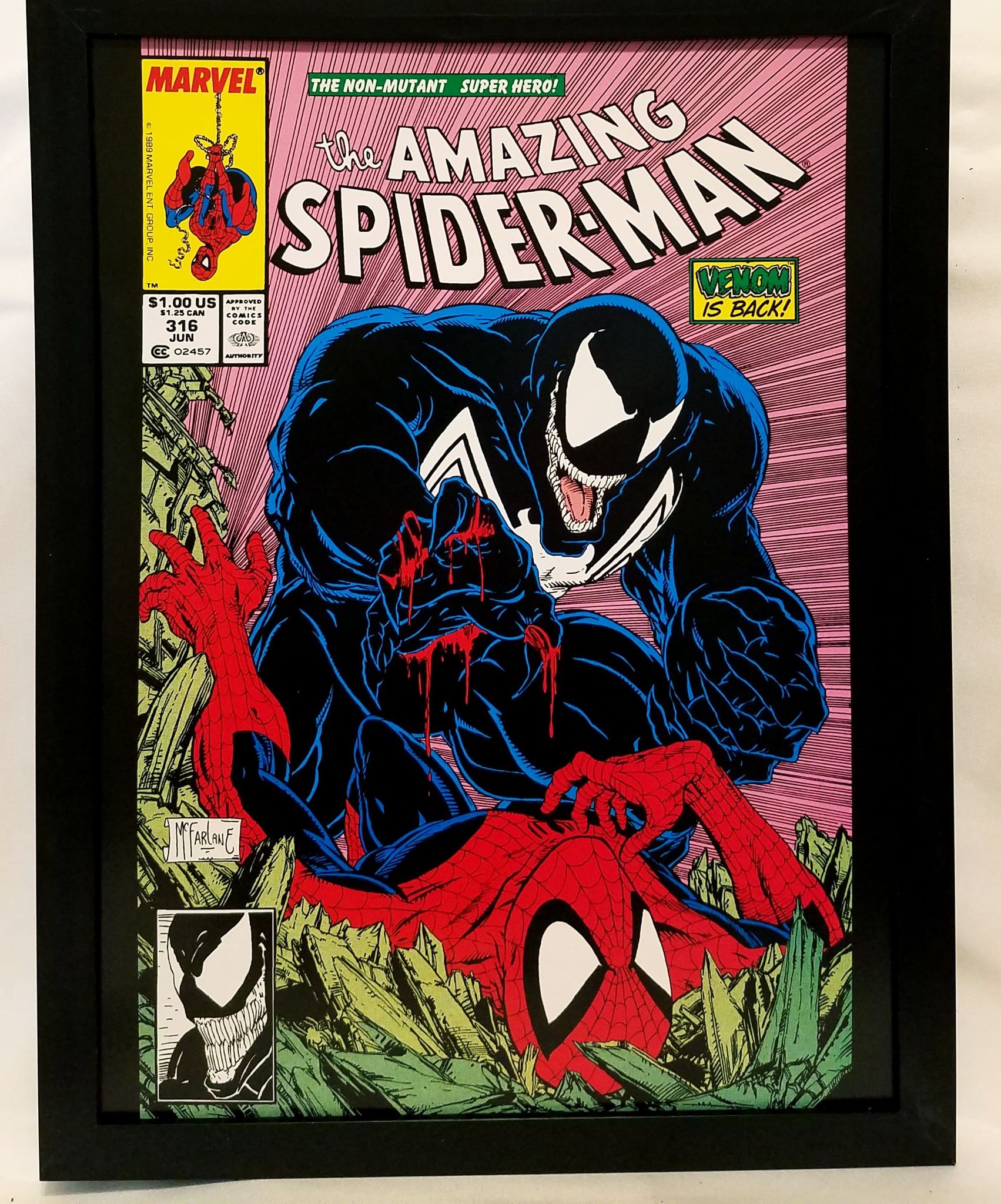 Amazing Spider-Man #316 by Todd McFarlane FRAMED 9x12 Art Print Marvel –  GrantsComics