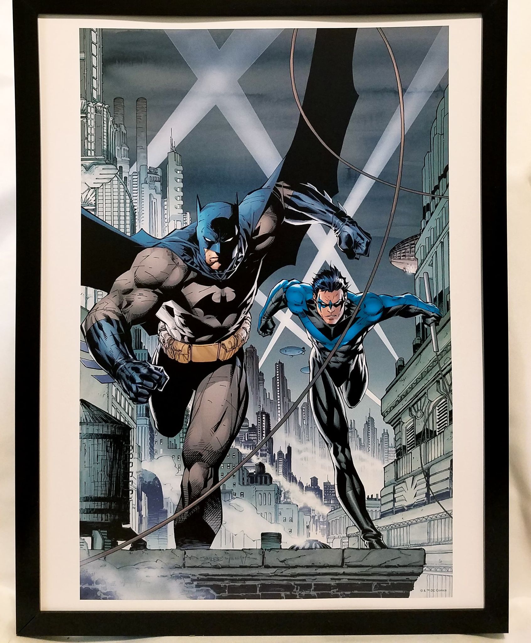 Batman & Nightwing by Jim Lee FRAMED 12x16 Art Print DC Comics Poster –  GrantsComics