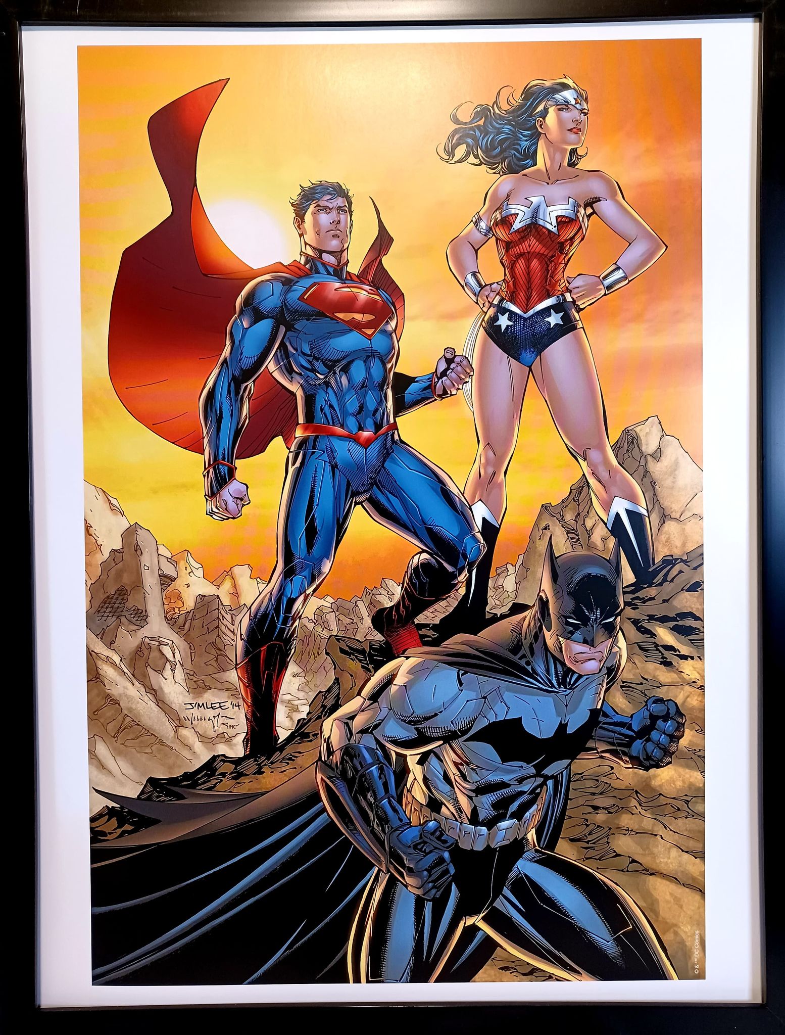 Batman Superman Wonder Woman by Jim Lee FRAMED 12x16 Art Print DC Comi –  GrantsComics