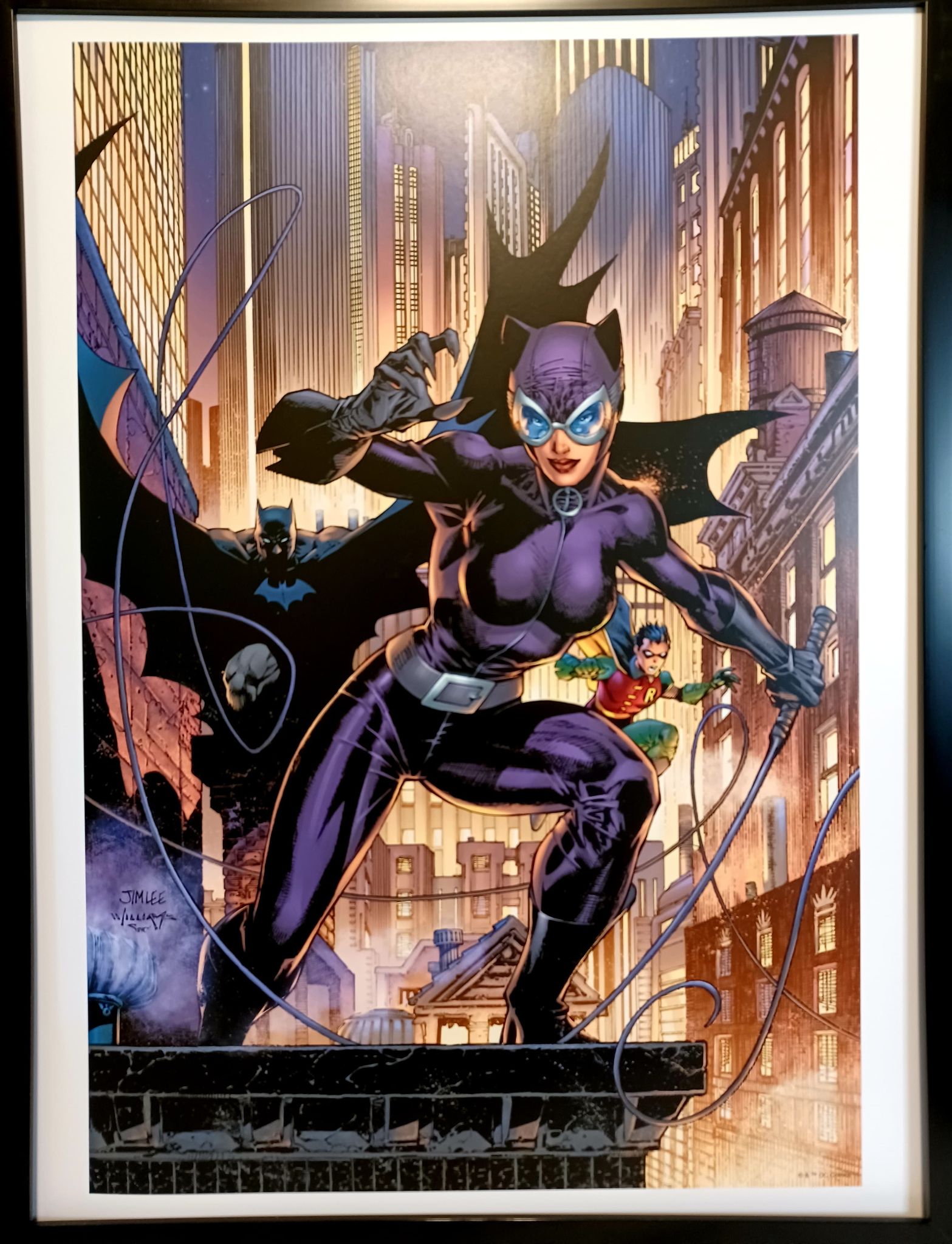 Catwoman and Batman by Jim Lee FRAMED 12x16 Art Print DC Comics Poster –  GrantsComics
