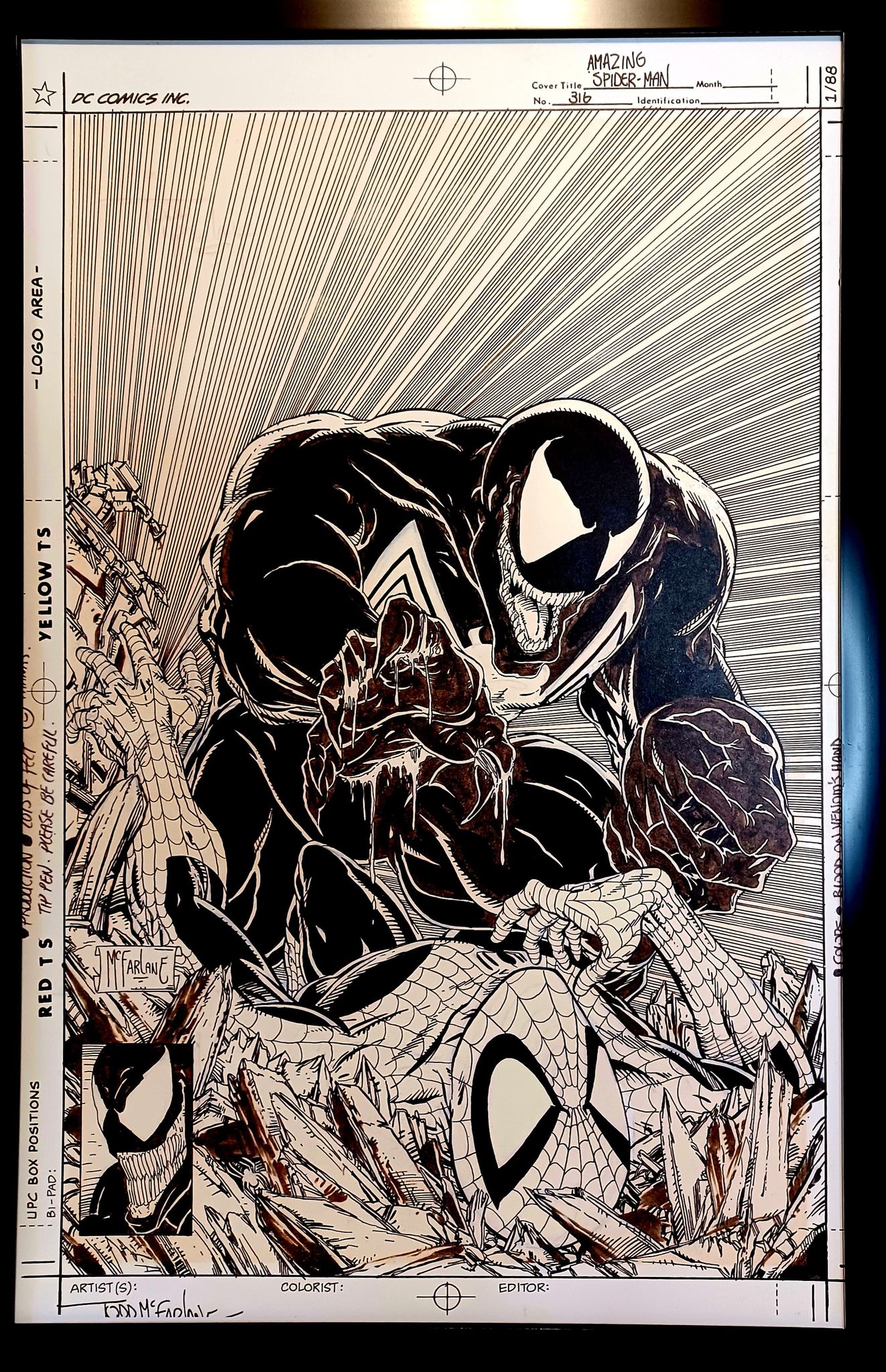 Amazing Spider-Man #316 by Todd McFarlane 11x17 FRAMED Original Art Pr –  GrantsComics