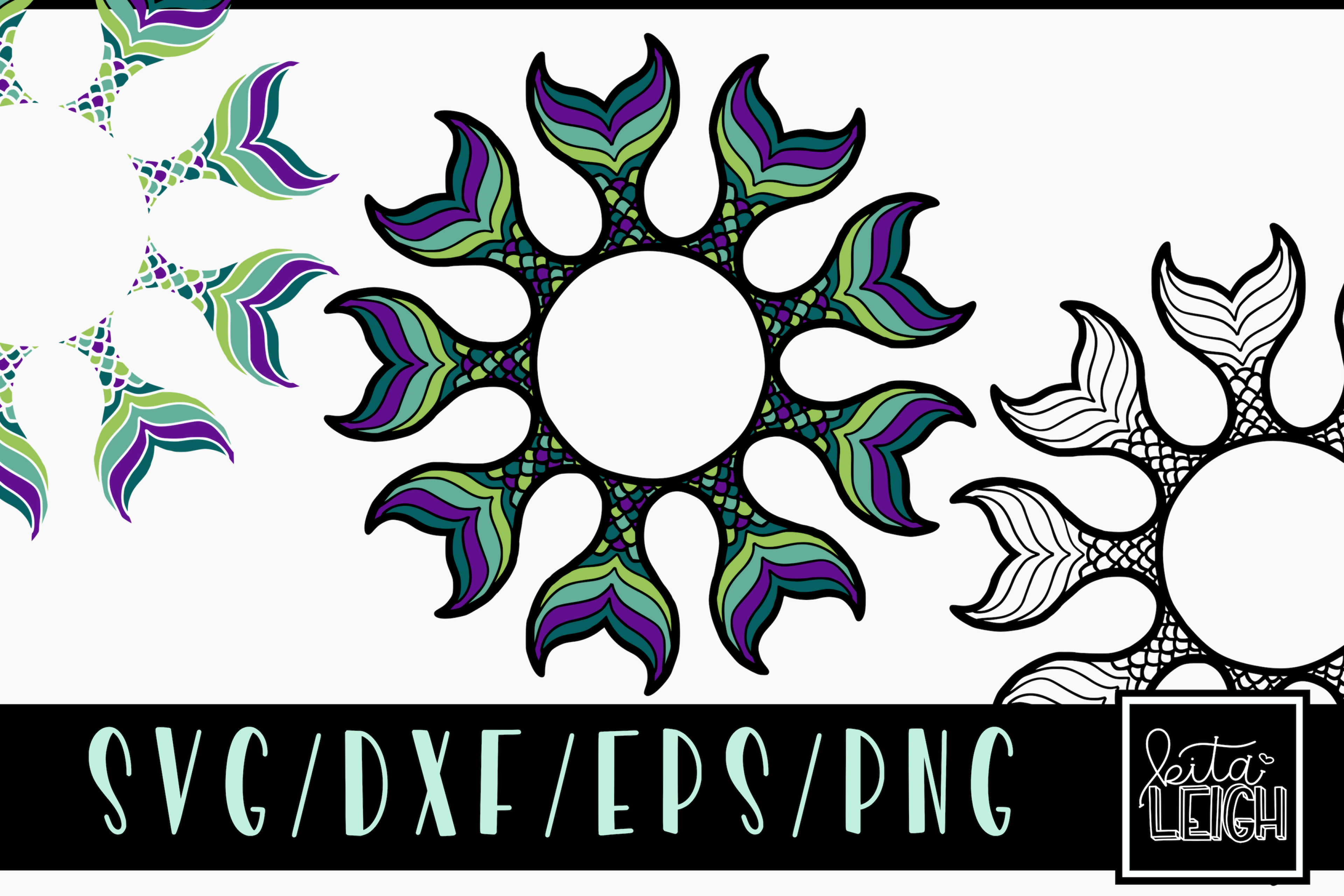 Free Free 62 Mermaid Svg Mandala SVG PNG EPS DXF File