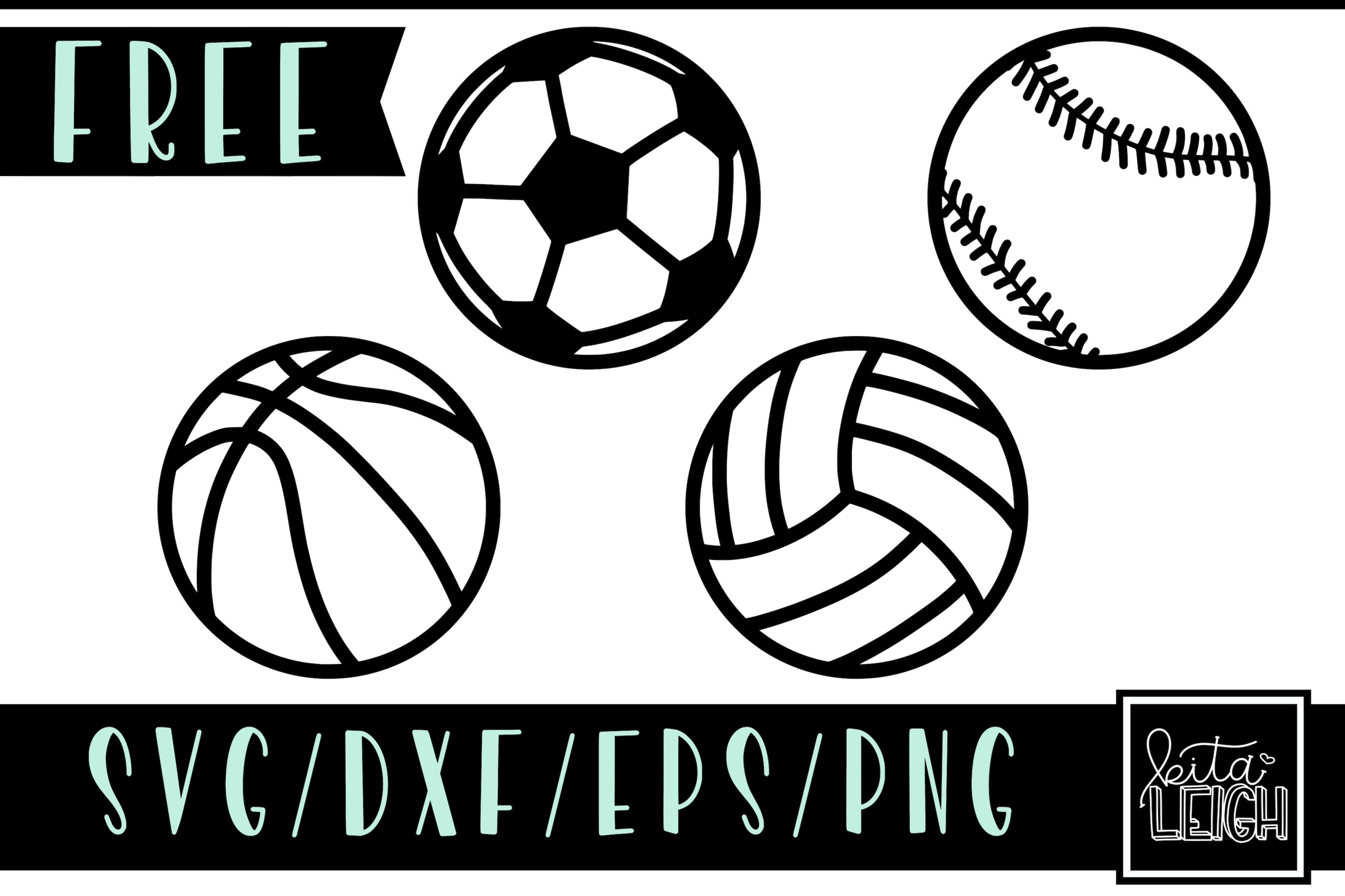 Download FREE Sports Balls SVG Cut File and PNG Sublimation Files (Basketball, - Kitaleigh LLC