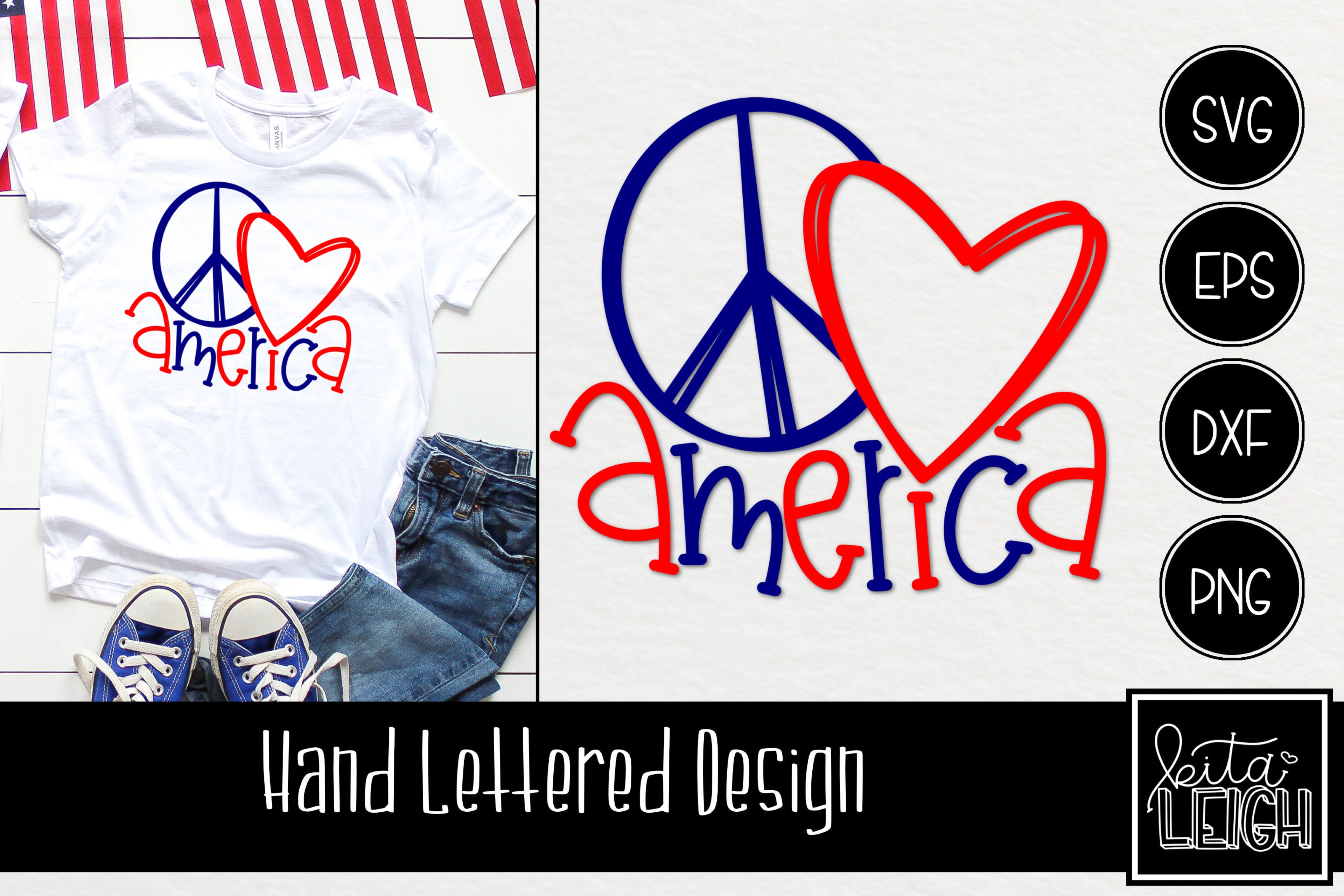 Free Free 263 Peace Love America Svg SVG PNG EPS DXF File