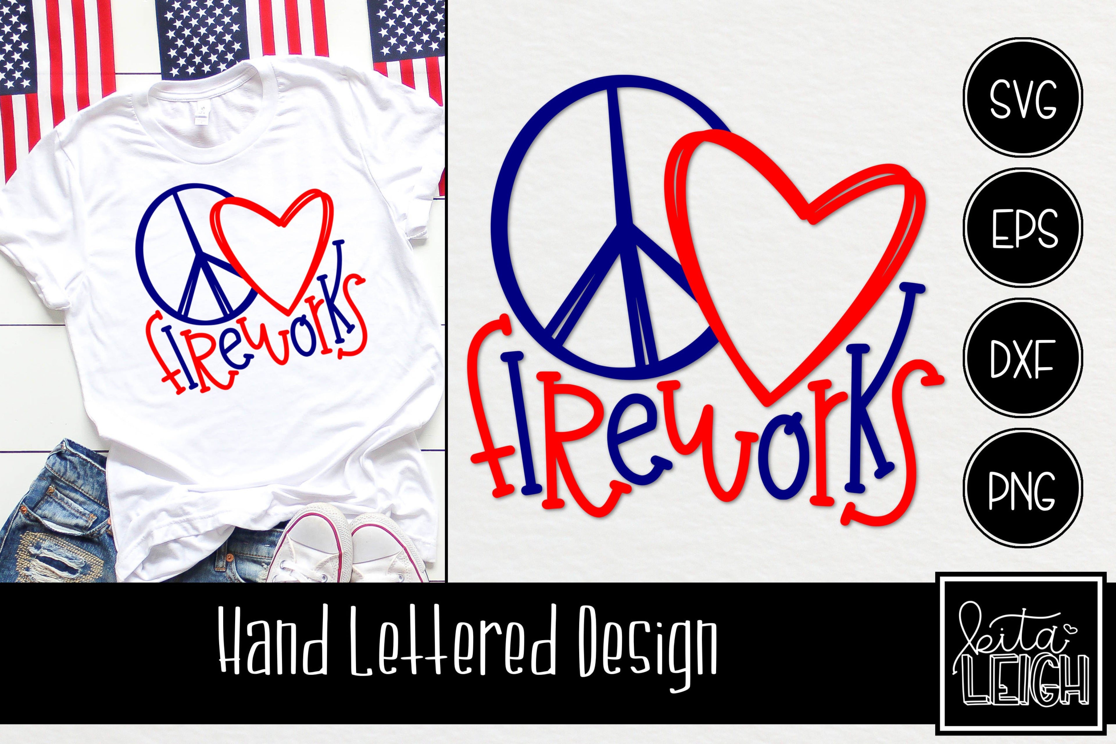 Free Free 118 July Svg Peace Love America Svg SVG PNG EPS DXF File