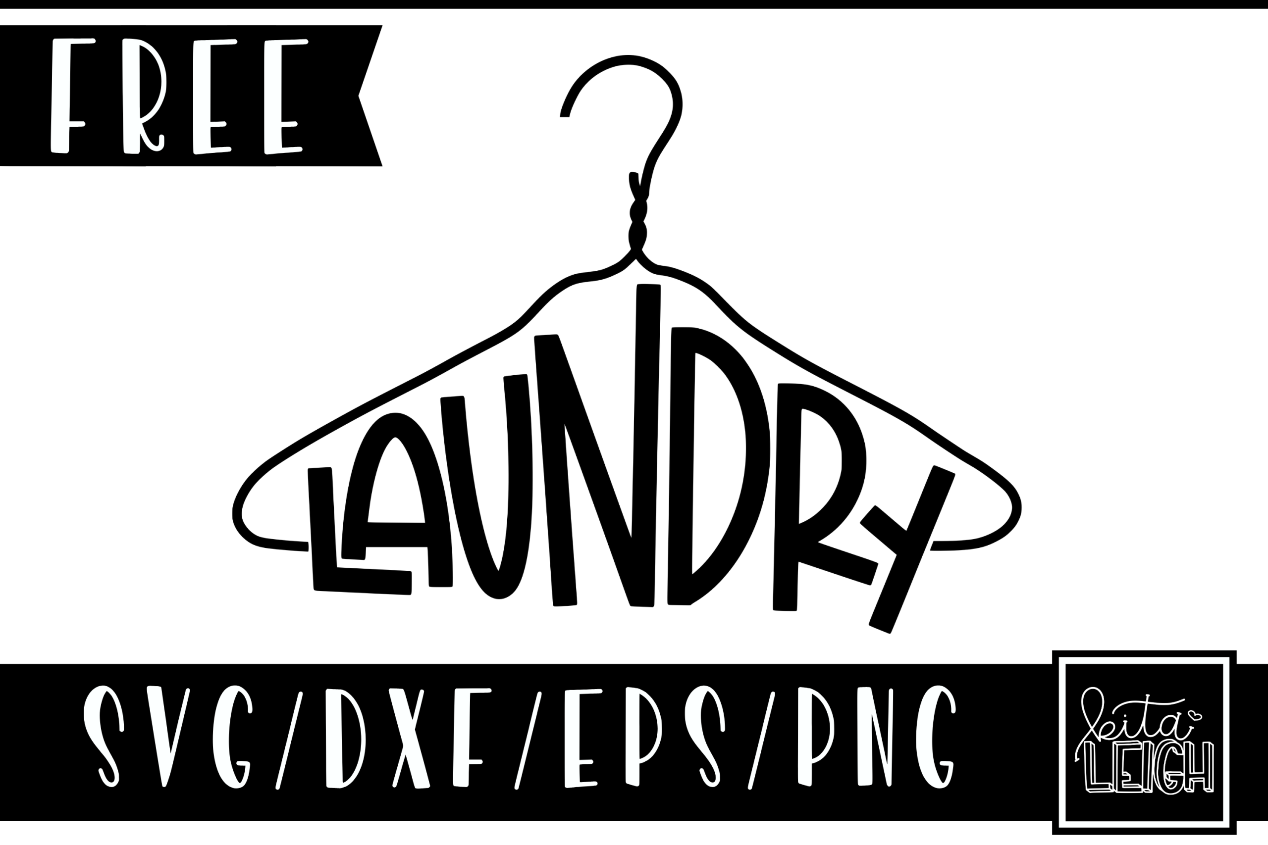 Download FREE Laundry Hanger SVG - Kitaleigh LLC