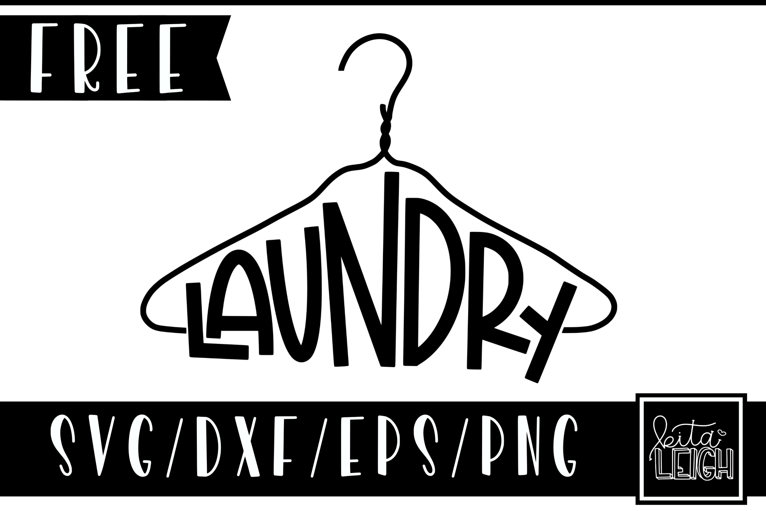 FREE Laundry Hanger SVG - Kitaleigh LLC