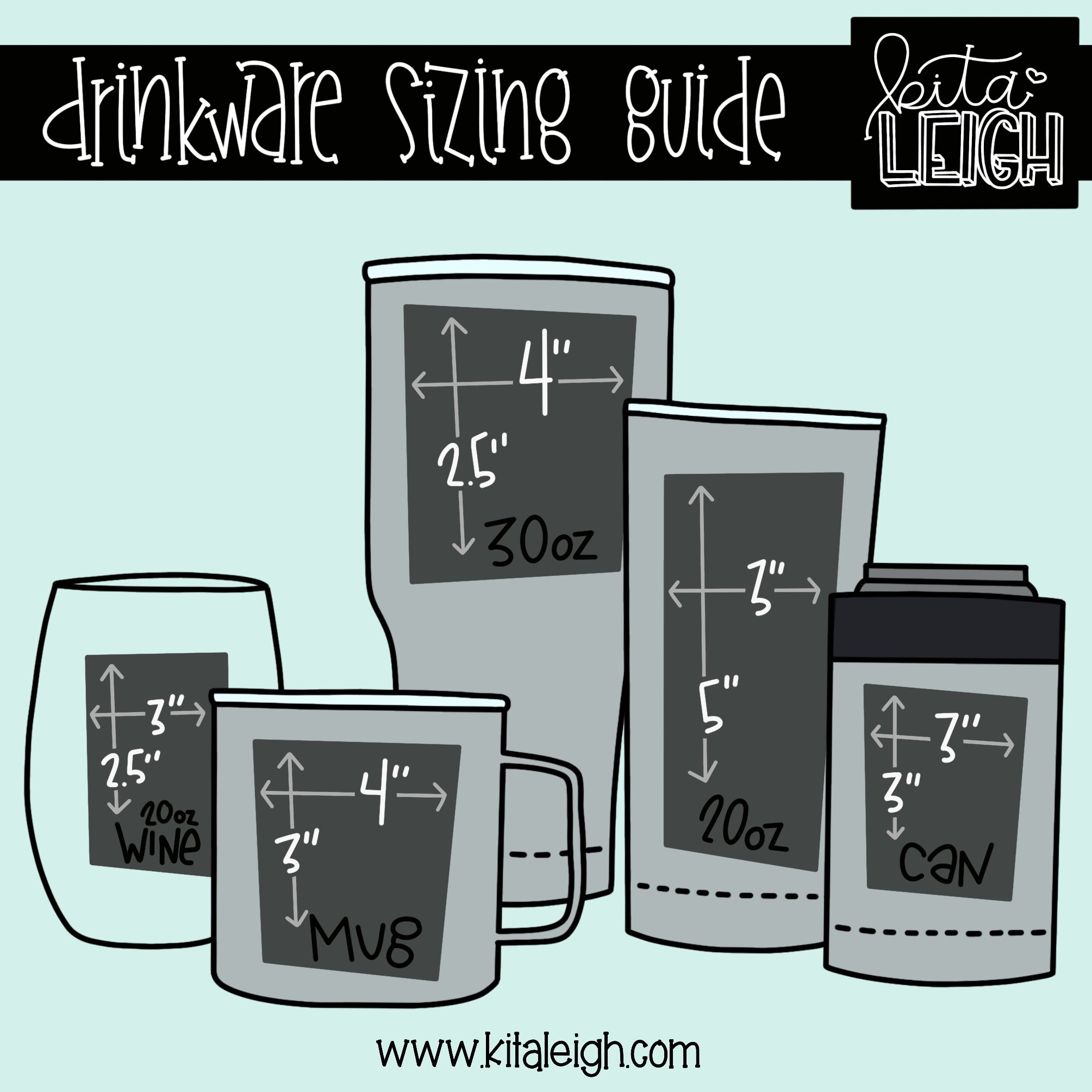 Cricut Cheat Sheet, Cricut Size Guide, Cup Decal Size Guide, Wine Glass Size  Guide, Cricut Decal Cut File, Coffee Mug Guide, Cricut 