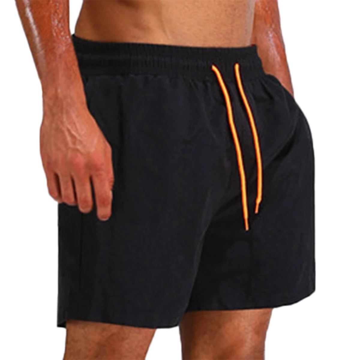Esporte Do Cordão Tronco Cor Sólida Calções De Praia Para Homens