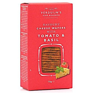 Cheese Wafers With Tomato & Basil