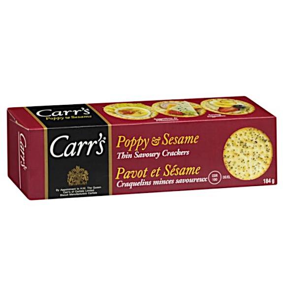 Carr's    Poppy and Sesame Thin Savoury Crackers