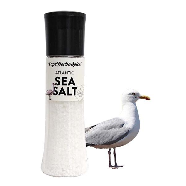 Tall Atlantic Sea Salt Grinder - 360g