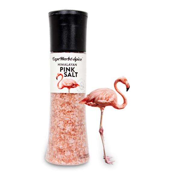 Tall Pink Himalayan Salt Grinder - 390g