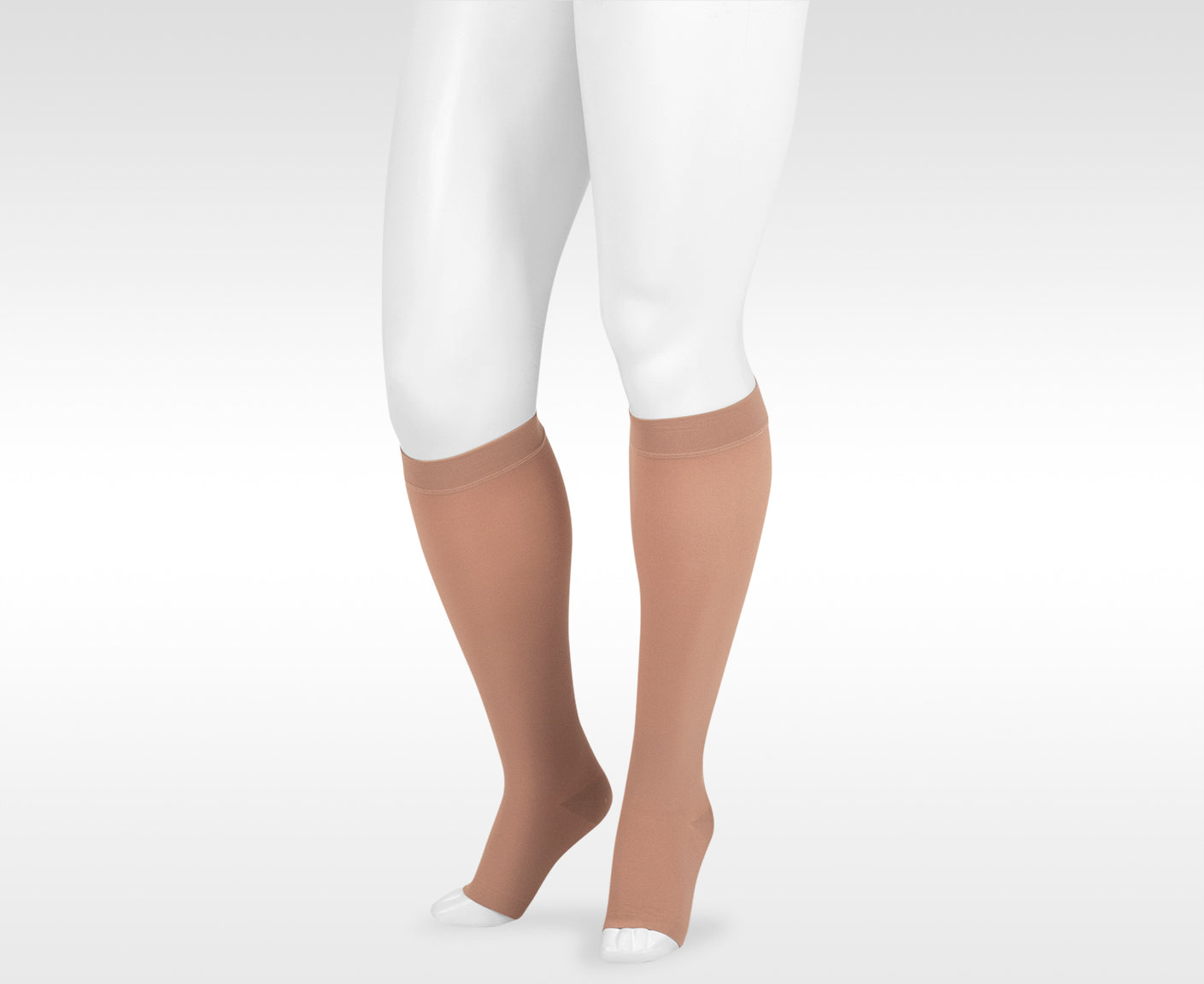 Juzo Dynamic Unisex Knee High Compression Socks Petite Open Toe 20-30 mmHg