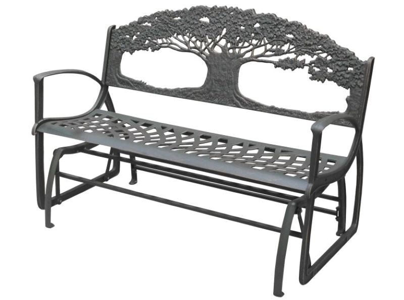 cast iron tree bench