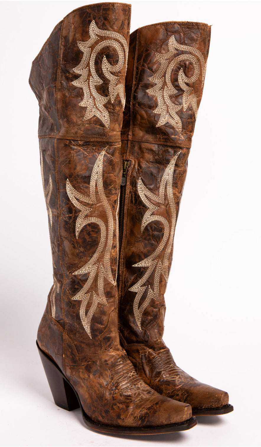 western boots knee high