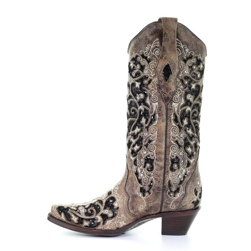 A3569 Corral Women's ASHLEY Brown Inlay 
