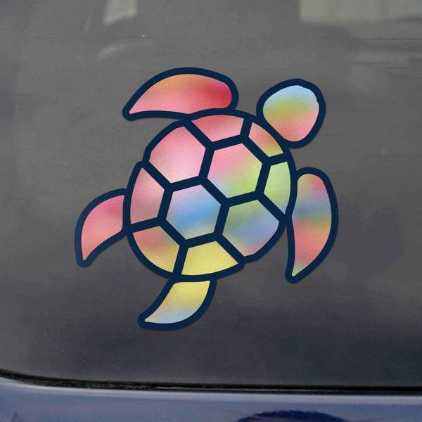 Red Hound Auto Sea Turtle Pink Swirl Sticker Decal Wall Tumbler Cup Window Car Truck Laptop 6 Inches