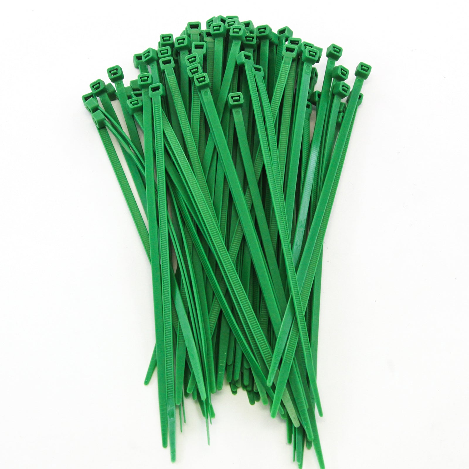 1000 Pack Heavy Duty 8 Inches (50lbs) Zip Cable Tie Down Strap Wire Uv Green Nylon Wrap