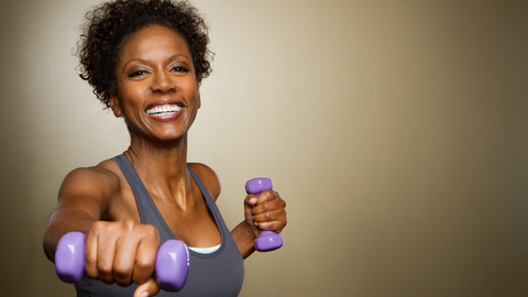 woman working out