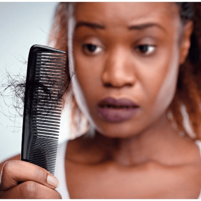 African American Girl Lossing her hair