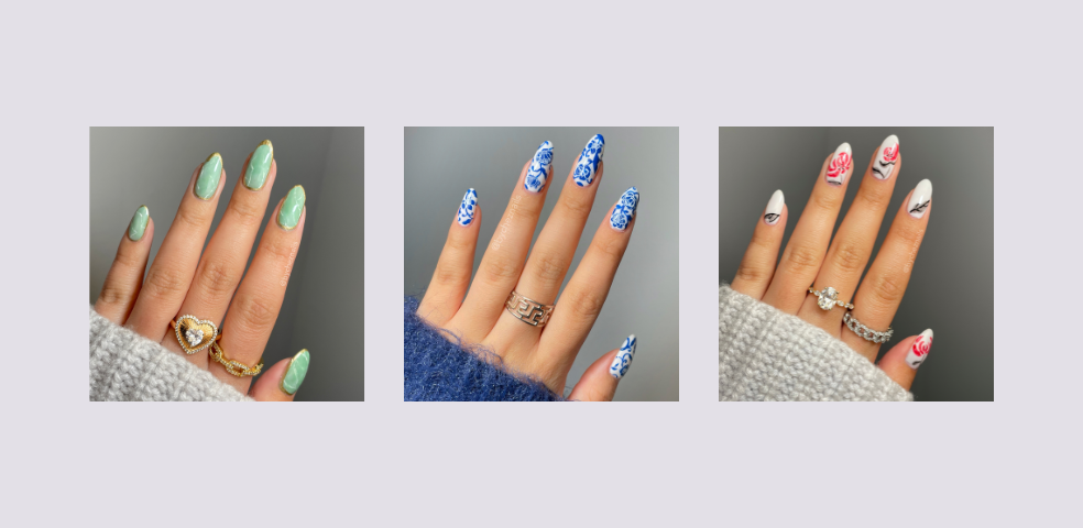 Emily Zheng's nail art designs from her Asian inspired nail art series