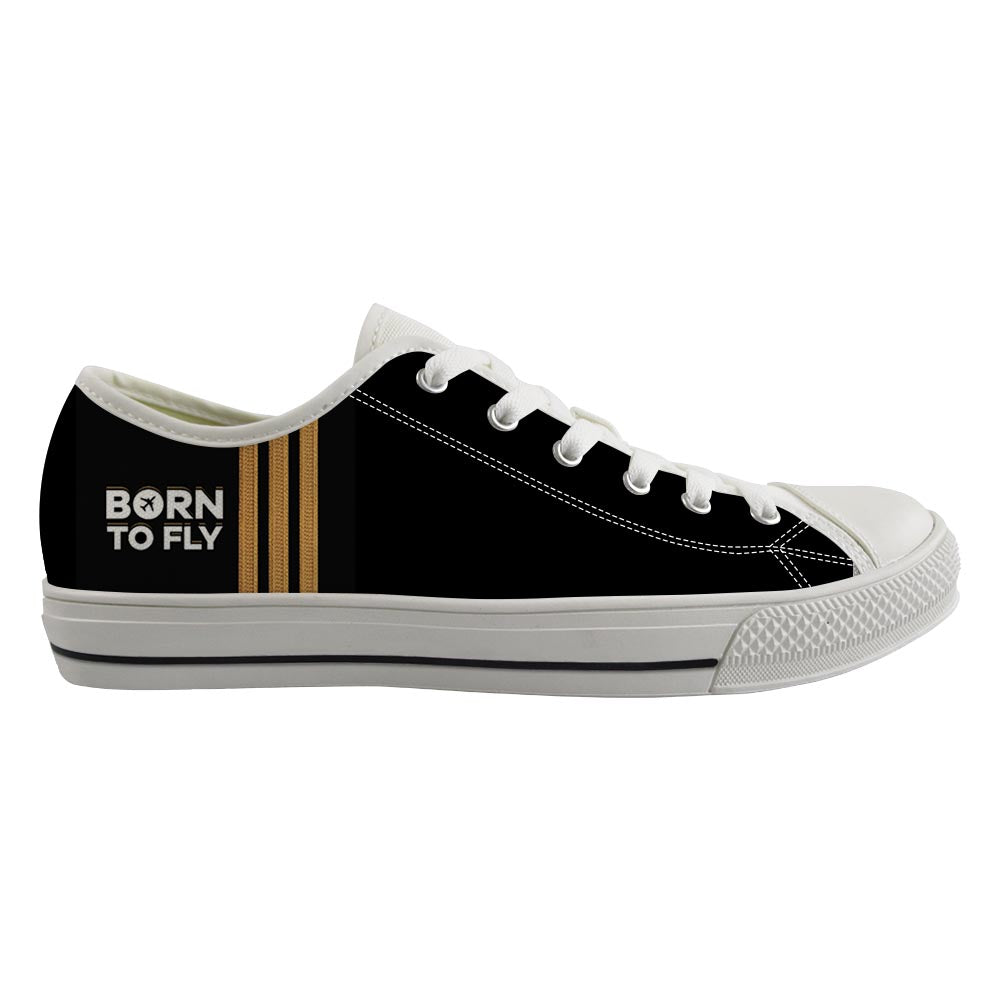 Born To Fly 3 Lines Designed Canvas Shoes (Men) – Aviationkart