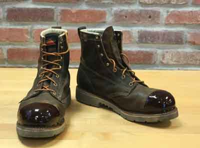 red wing tuff toe brown