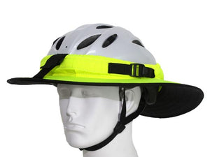 yellow cycling helmet