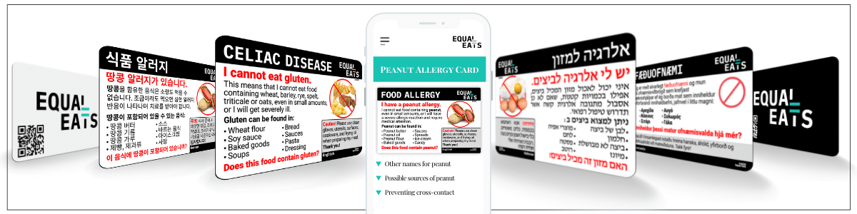 Equal Eats Food Allergy Cards for Travel