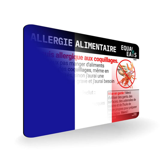 French Shellfish Allergy Card Image 1