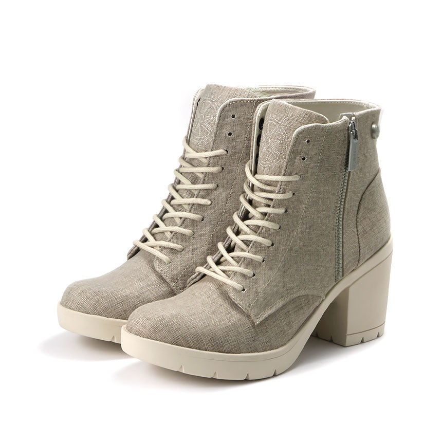 Bucharest Lace-Up Platform Ankle Boots 