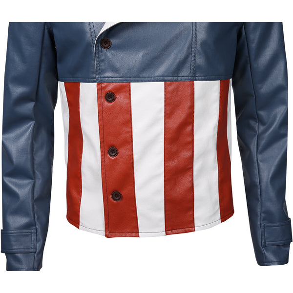 Marvel’s Avengers Game-Captain America Cosplay Jacket Coat Costume