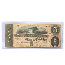 Load image into Gallery viewer, 1864 CS-69 $5 Confederate Note