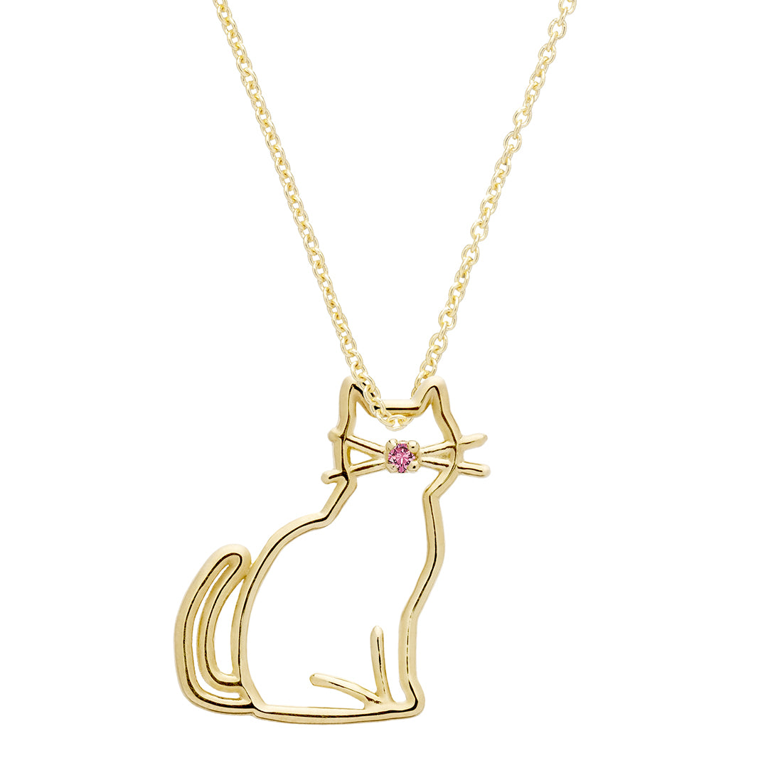 MIAU ENAMEL BIGOTES NECKLACE キティ白ひげネックレス