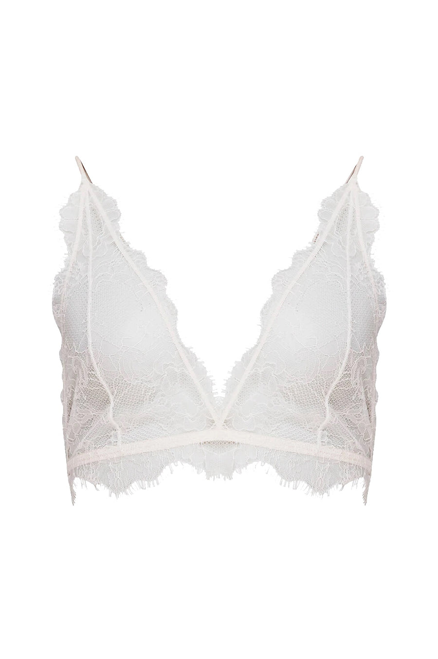 Delicate Lace Bra - Ivory