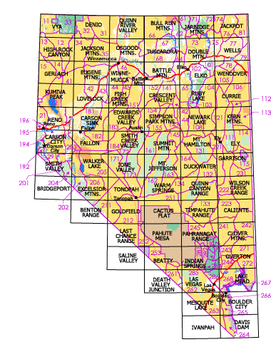 nevada hunt unit map Nevada Maps Public Lands Interpretive Association nevada hunt unit map