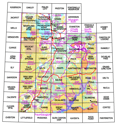 Click on this map to identify and buy the paper maps and map software you need for your hunting unit on Utah public lands