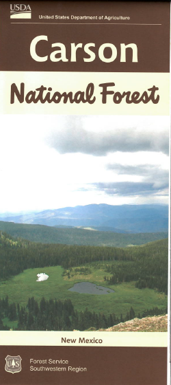 Map Carson National Forest NM Public Lands Interpretive Association   CarsonNF 