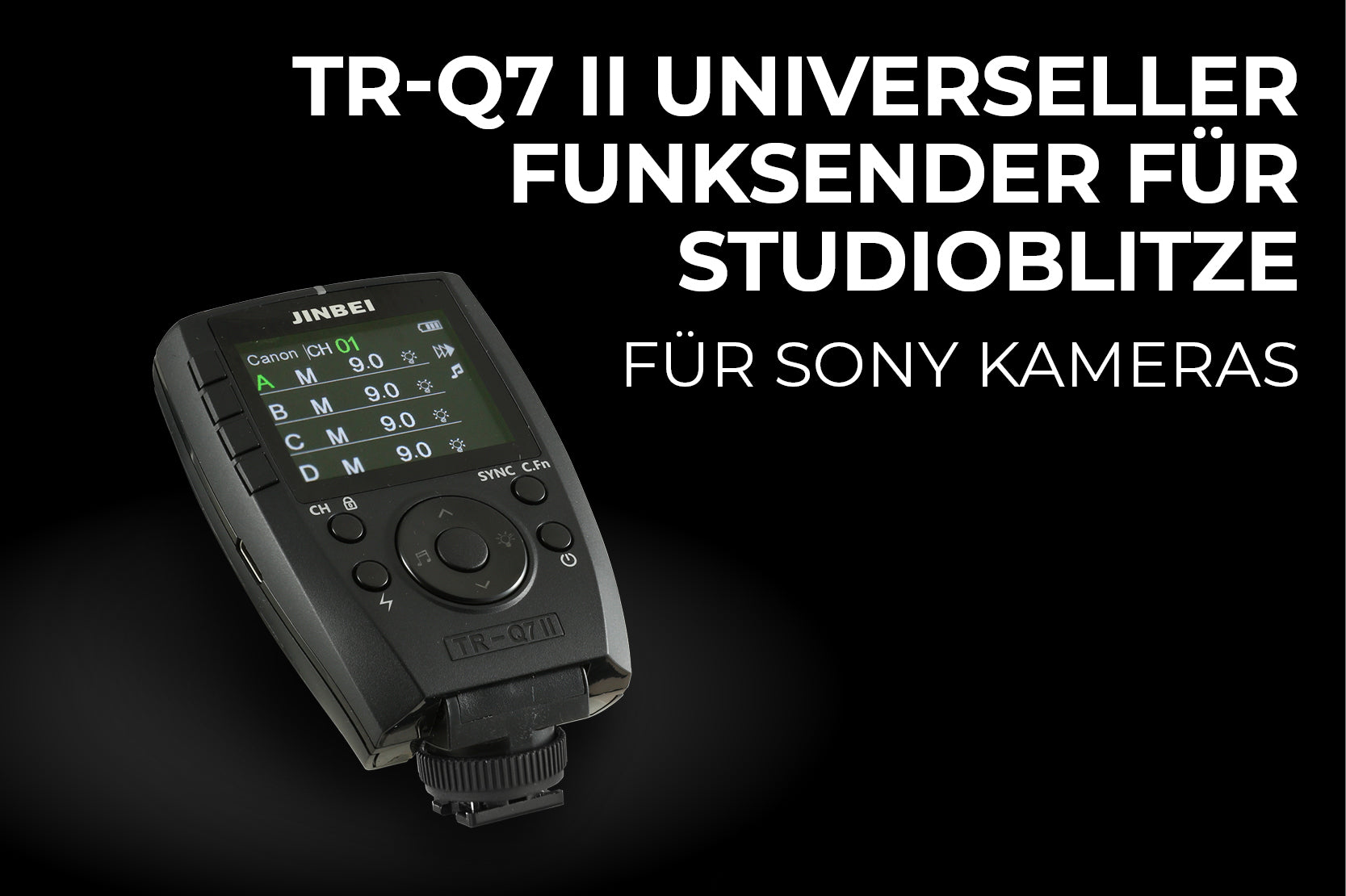 Jinbei TR-Q7II Sony universeller Funksender für Studioblitze