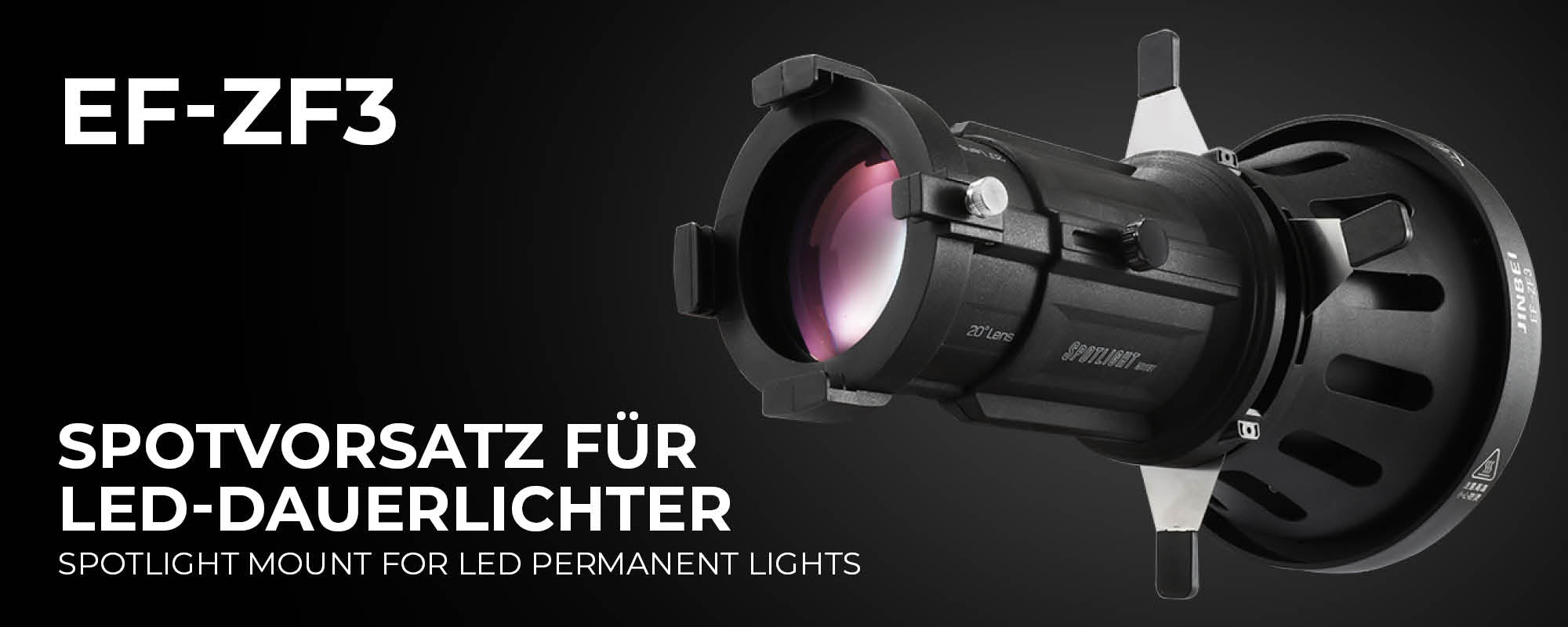 Jinbei EF-ZF3 Spotvorsatz für LED-Dauerlichter