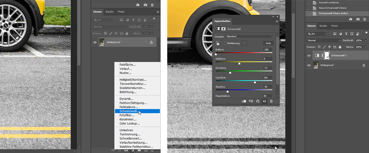 Color-Key mit Jinbei