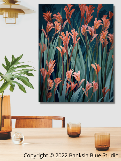 Allawah Australian Grevillea Sustainable Timber Framed Canvas