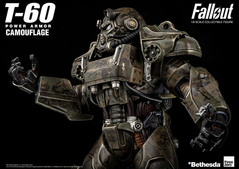 Fallout Figura 1 6 T 60 Camouflage Power Armor 37 Cm Toys And Roll