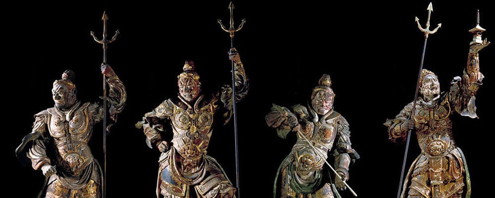 The 4 celestial kings Buddhism