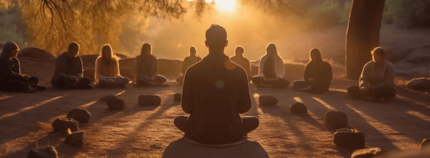 Meditieren und singen, um das Chakra des dritten Auges zu öffnen