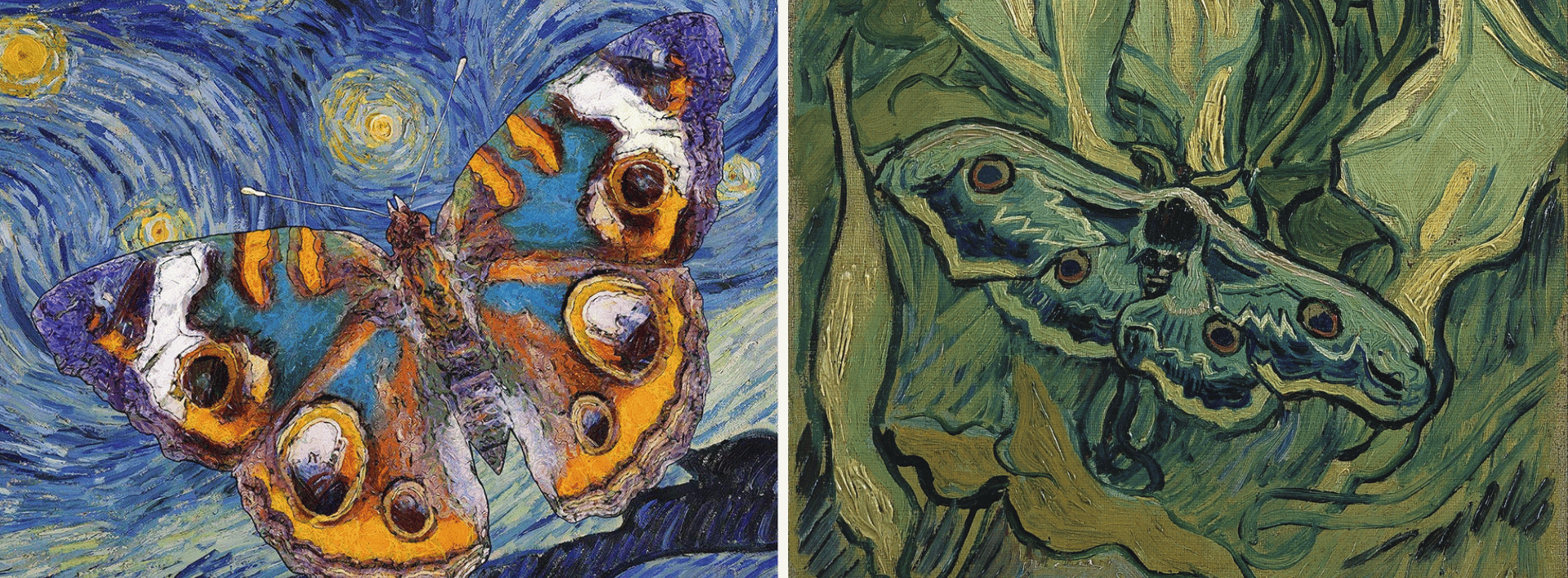 Cuadro de mariposas Vincent Van Gogh