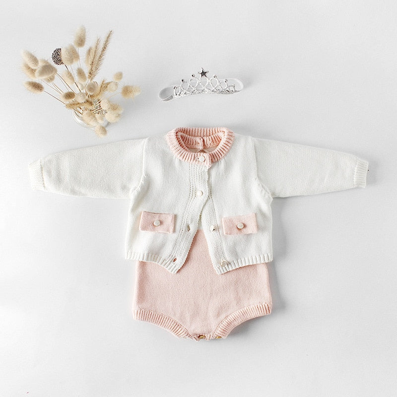 baby girl sweater romper