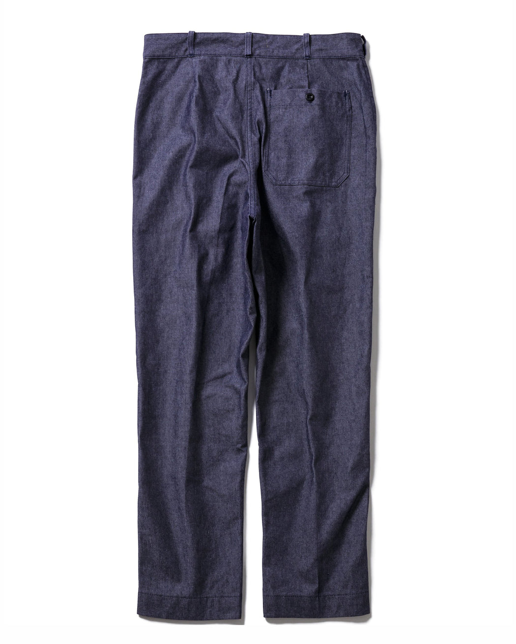 french navy denim trousers