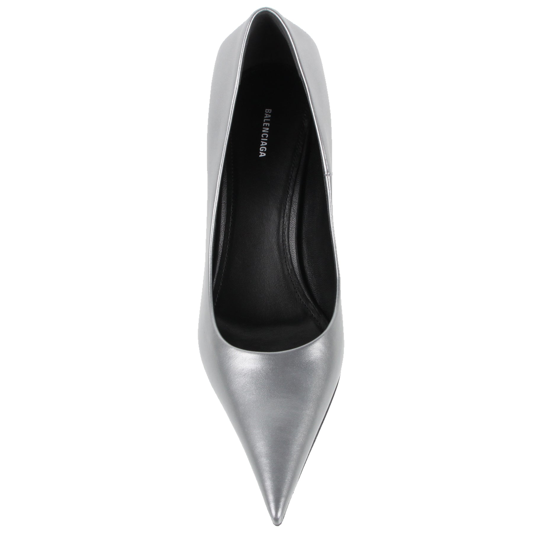 balenciaga silver pumps